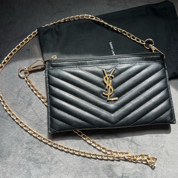 Yves Saint Laurent Handbags - YSL monogram clutch & crossbody